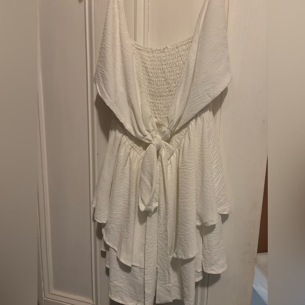 White romper M- perfect for bachelorette party
